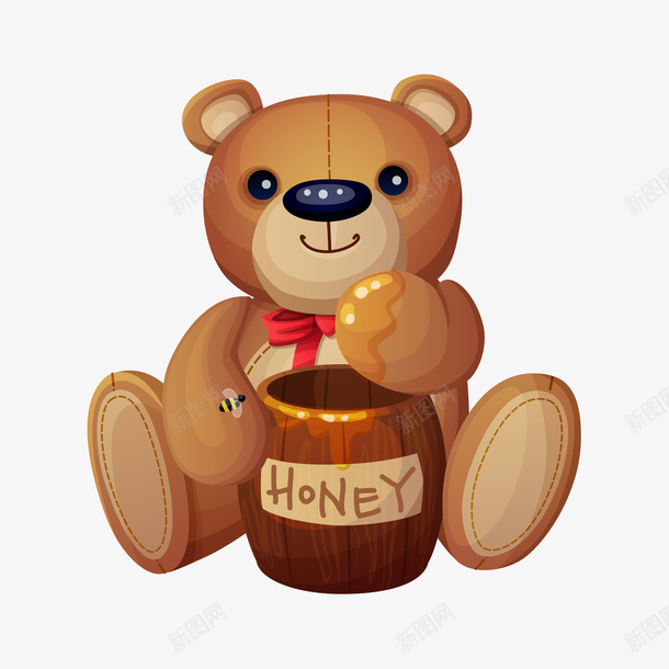 卡通吃蜂蜜的泰迪熊png免抠素材_88icon https://88icon.com 公仔 卡通 可爱泰迪熊 吃蜂蜜的泰迪熊 手绘 泰迪熊 泰迪熊公仔