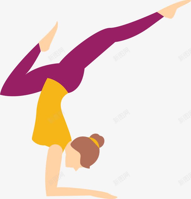 倒立瑜伽运动的美丽女人png免抠素材_88icon https://88icon.com 人物插画 倒立 倒立的人 单手倒立 性感女人 瑜伽运动 美丽女人 锻炼