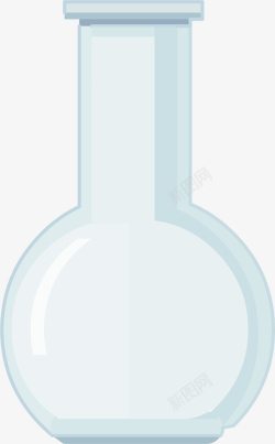 化学仪器化学圆底烧瓶矢量图高清图片