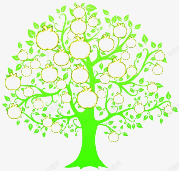 苹果许愿树png免抠素材_88icon https://88icon.com 创意 卡通 可爱 大树 手绘 抽象 果实 树木 植物 祈福树 秋天 苹果 苹果许愿树