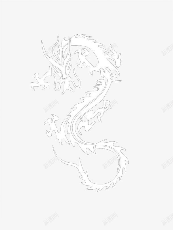 龙结构图png免抠素材_88icon https://88icon.com 中国龙 图腾 纹身图案 装饰图案
