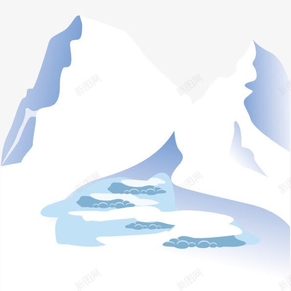 冰川冰山png免抠素材_88icon https://88icon.com 冰面 寒冷 极地 模型 白色