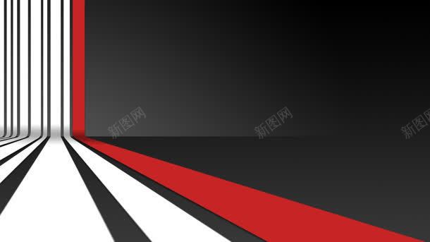黑白红线条商务海报背景
