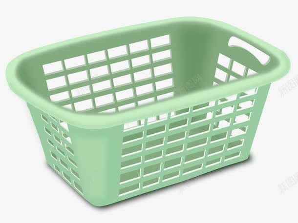 塑料洗衣篮png免抠素材_88icon https://88icon.com 塑料 干洗店 篮子 绿 黑色