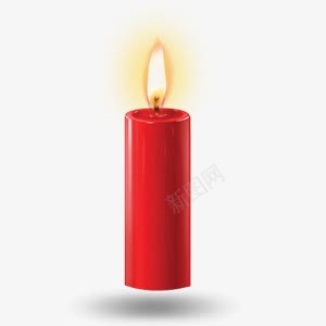 点燃的蜡烛png免抠素材_88icon https://88icon.com 火焰 火焰喷射 红色 蜡烛