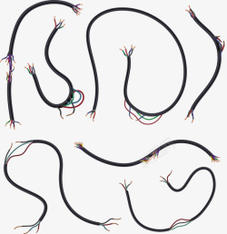 断裂的电线断裂的电线矢量图高清图片