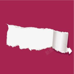 撕开的纸张素材