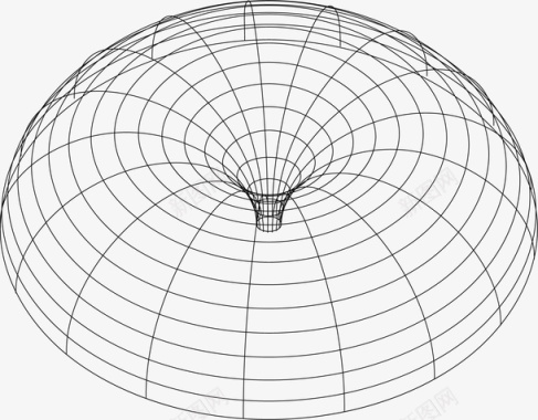 点几何半球创意抽象线条球形素图标图标