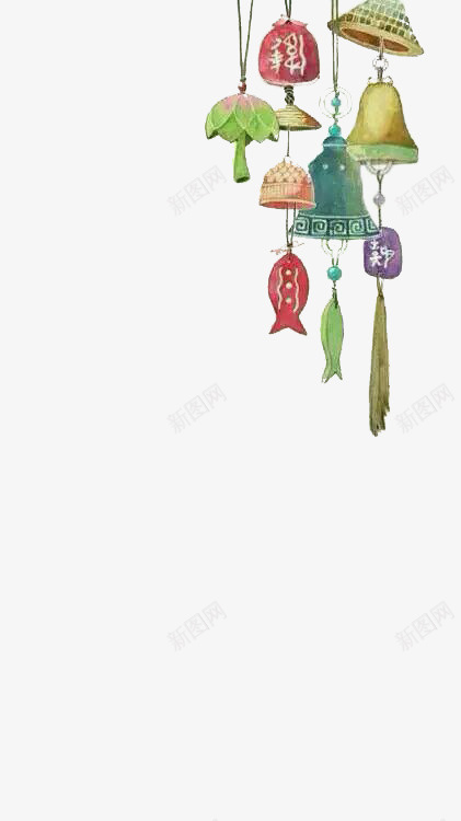 手绘夏日祭挂饰png免抠素材_88icon https://88icon.com 夏日 手绘 挂饰 日式