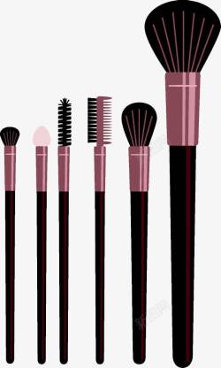 粉色刷头手绘化妆工具高清图片