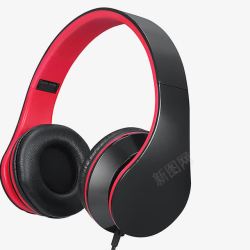 UI设计红黑色红黑色耳机高清图片