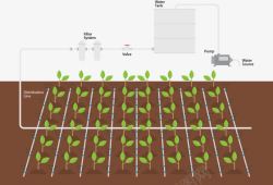 温室技术大量种植矢量图高清图片