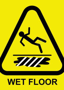 滑雪橇小心滑倒警示图标图标