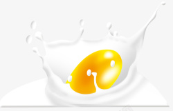 鸡蛋黄牛奶鸡蛋图高清图片