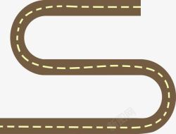 公路图S型弯曲马路高清图片