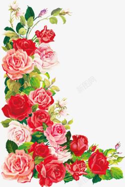 生日卡片精美玫瑰矢量图高清图片