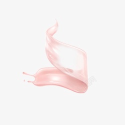淡粉色乳液不规则图素材