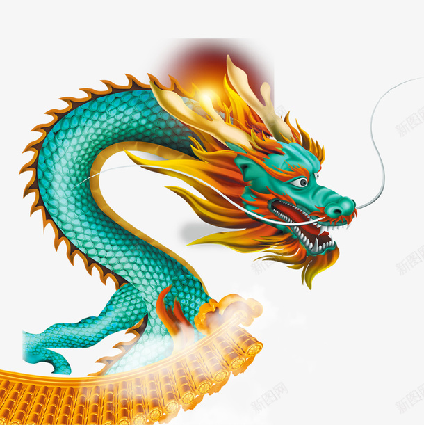 中国风大气青龙插画png免抠素材_88icon https://88icon.com 二月二 十四节气 可爱 四圣兽 四大神兽之一 复古 大气 小龙 文艺 清新 绿色巨龙 蓝色 青色龙 青龙图 龙抬头