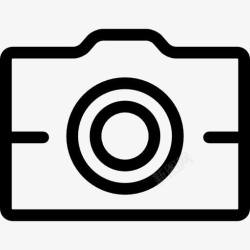 相机摄影设备照相机的轮廓图标高清图片