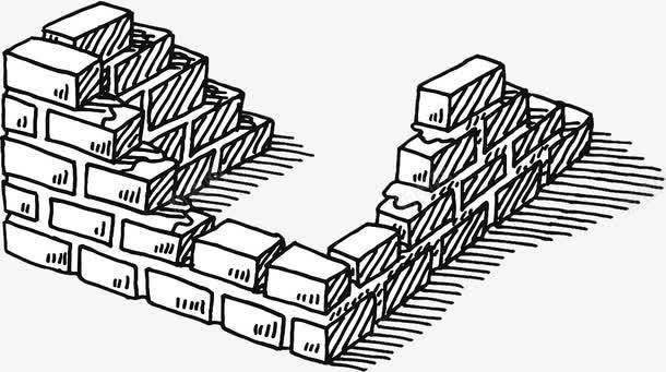 手绘方砖堆砌的墙体png免抠素材_88icon https://88icon.com 建筑 手绘方砖堆砌的墙体 方形砖 方砖 砖 砖块 砖头 砖面