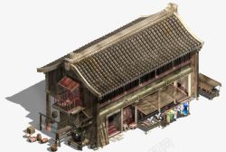 华夏古风游戏房子建筑素材