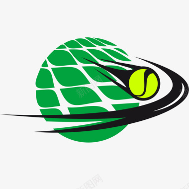 绿色农产品绿色网球图标图标