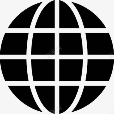 旅游地球标志网格图标图标
