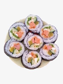 刺身紫菜寿司卷肉松卷寿司高清图片