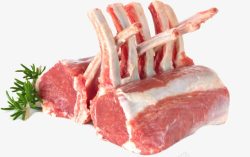 绿色骨头排骨鲜肉高清图片