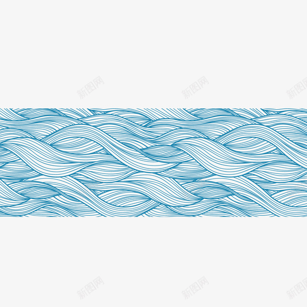 蓝色纹路海水矢量图ai免抠素材_88icon https://88icon.com 拥挤 海水 海水纹 矢量图 纹路 蓝色 重复纹路