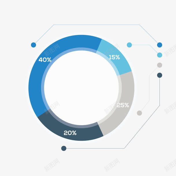 蓝色圆环数据png免抠素材_88icon https://88icon.com 分析 占比 圆环 数据 百分比 蓝色 行情 趋势