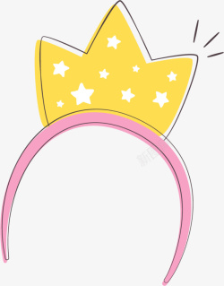 美丽的皇冠皇冠装饰粉色头环高清图片