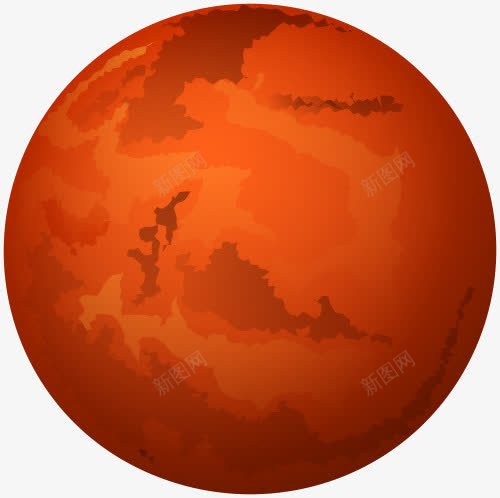 火星png免抠素材_88icon https://88icon.com 宇宙 星球 星系 火星 银河系
