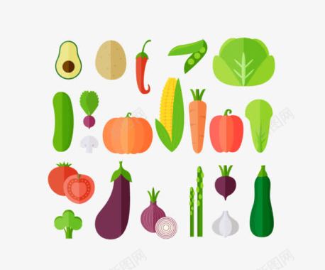 瓜果蔬菜图标图标