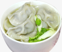 中餐美食营养丰富汤饺素材