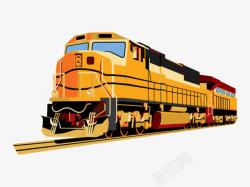 铁道运输卡通列车高清图片