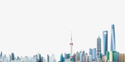 旅游攻略卡通上海旅游建筑高清图片