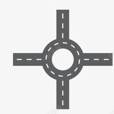 水泥马路灰色公路十字路口图标图标