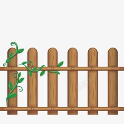 绿色篱笆简易栅栏高清图片