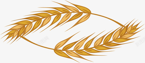 小麦简约图矢量图ai免抠素材_88icon https://88icon.com 丰收 创意 卡通 小麦 秋季 芒种 设计 矢量图