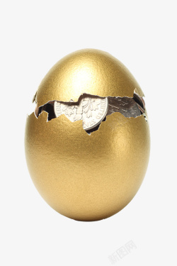 金色的蛋金色蛋硬币高清图片