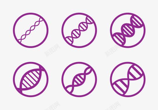 璁畻链DNA链图标合集图标
