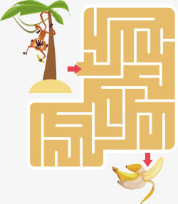 猴子吃香蕉挂在书上的猴子和香蕉矢量图高清图片