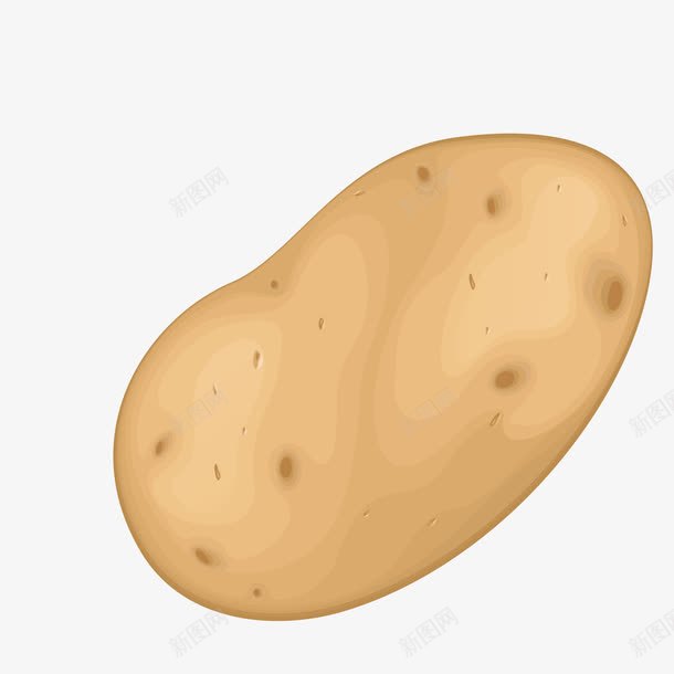 卡通土豆png免抠素材_88icon https://88icon.com 图示 土豆 插图 蔬菜类 长形土豆 马铃薯 黄色马铃薯