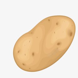 黄色马铃薯卡通土豆高清图片