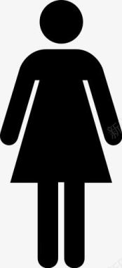 房间女厕所房间厕所女人AIGA符号标志图标图标
