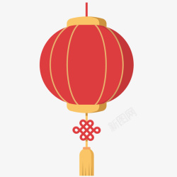 中国结红灯笼素材