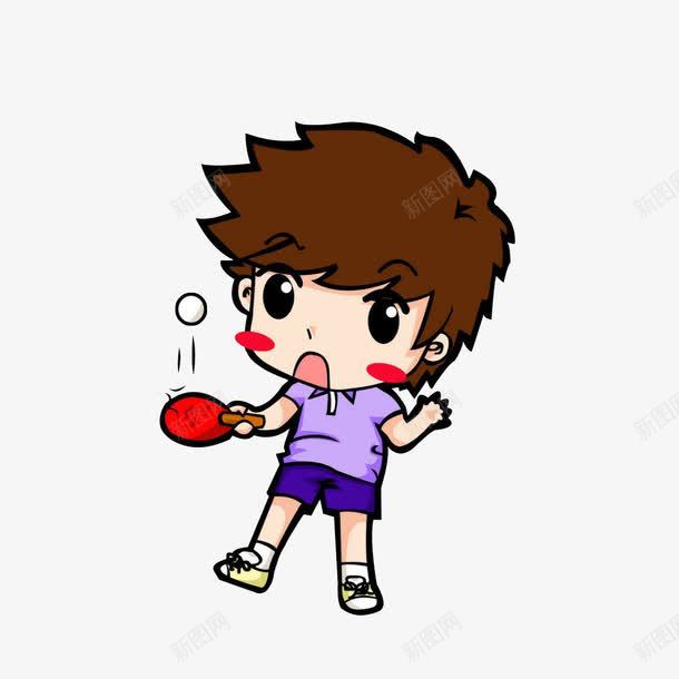 卡通乒乓球赛小人物png免抠素材_88icon https://88icon.com 乒乓球 儿童 卡通 可爱 看球赛