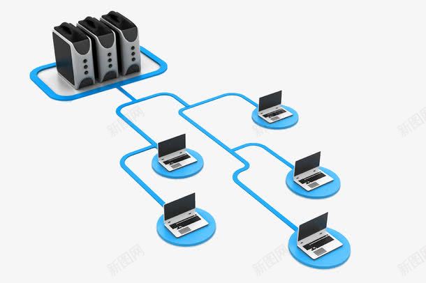 网络拓扑图png免抠素材_88icon https://88icon.com 主机 电脑 笔记本 网线 连接