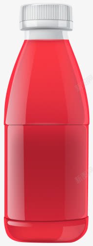 红色的饮料瓶白色瓶盖的饮料瓶高清图片